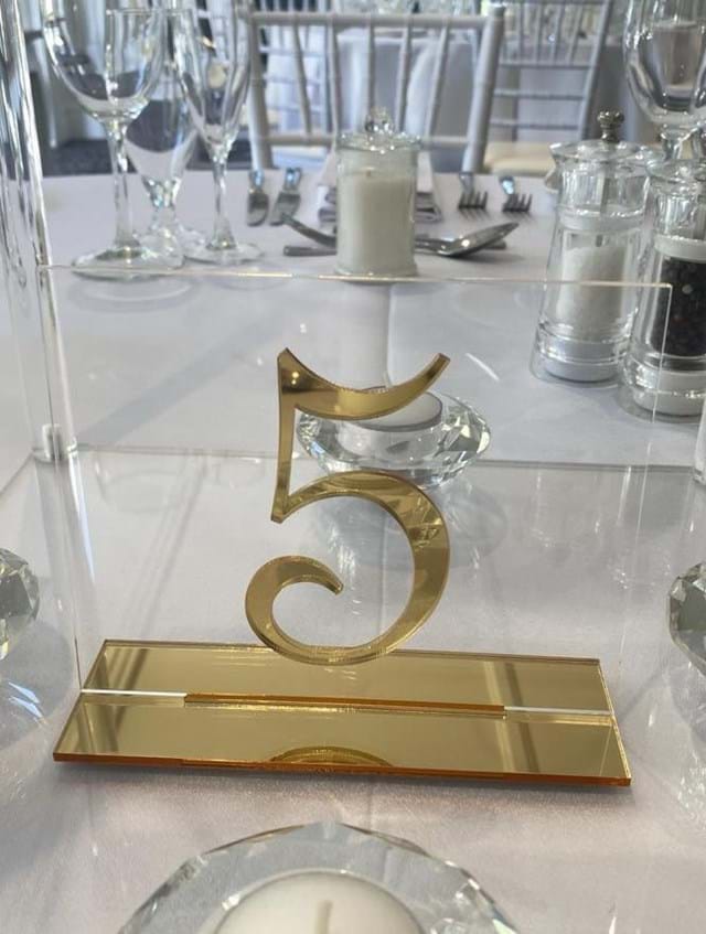 Gold Table Numbers