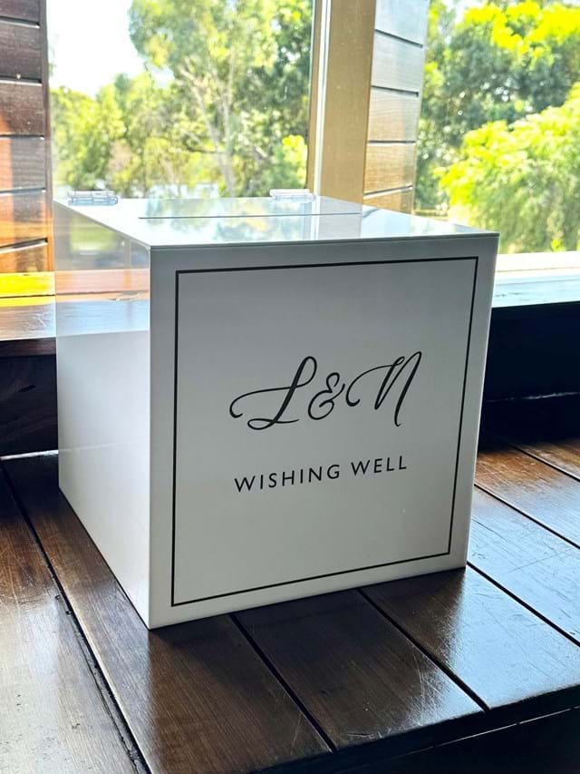 White Acrylic Wishing Well