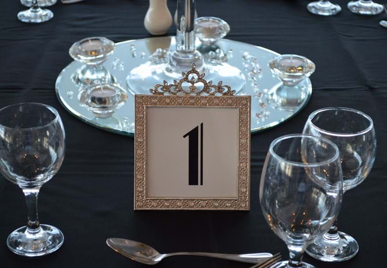 Diamante Table Number